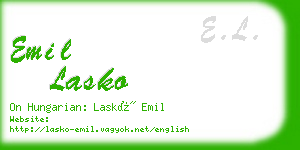 emil lasko business card